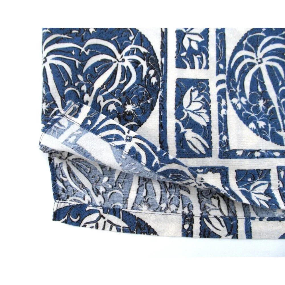 Vtg 90s Avi Kahala Hawaiian Shirt Mens Large Button Up Handcrafted Rayon Linen - Picture 6 of 13